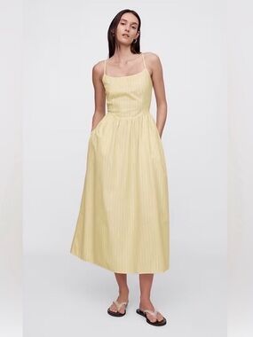 Gap cotton dress medium with pockets